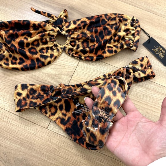 NWT Joues De Sable Hanna Leopard Print Bikini Size XL - Picture 5 of 5